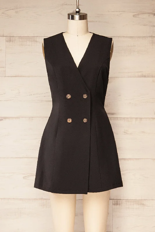 Irenne | Black Blazer Romper