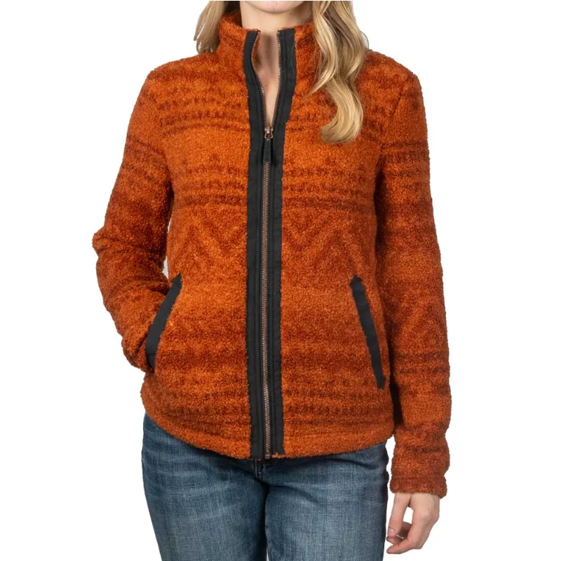 Cruel Denim® Ladies Copper Teddy Bear Fleece Jacket CWJ7324002 Blazer Duffle Coat Pea Coat