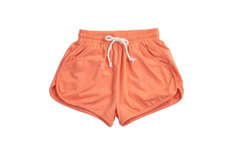 Sophia Knit Jogger Shorts- Coral