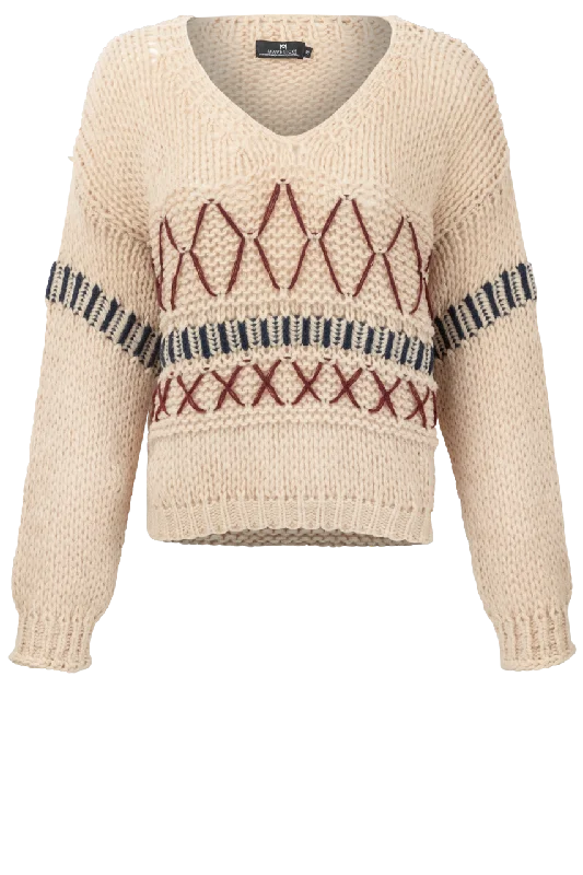 Maverick's Cream Knit Sweater